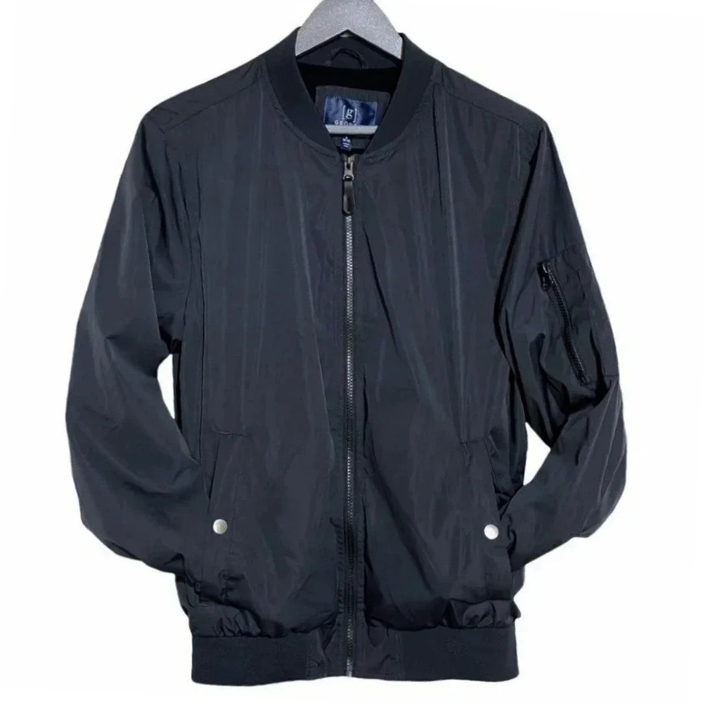 George Bomber Jacket Small Greystone Full‎ Zip Lightweight MA1 Utility GM48503Y